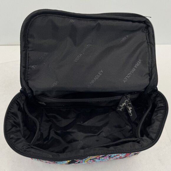 Vera Bradley Parisian Paisley Cosmetic Bag Quilted Zip Makeup Travel Organizer - Picture 3 of 15